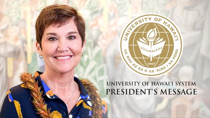 President's report: Next Step Scholarship, Mnoa chancellor search, NCAA title