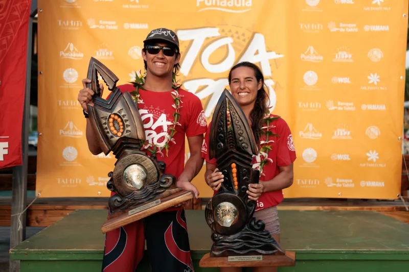 Moana Jones Wong and Jackson Bunch Win Inaugural 2026 TOA Pro Punaauia
