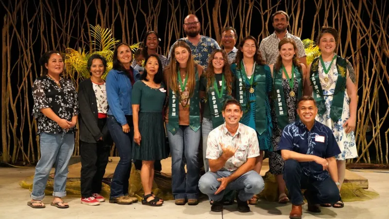 UH Hilo College of Ag honors students at Spring 2026 Senior Awards Recognition Night