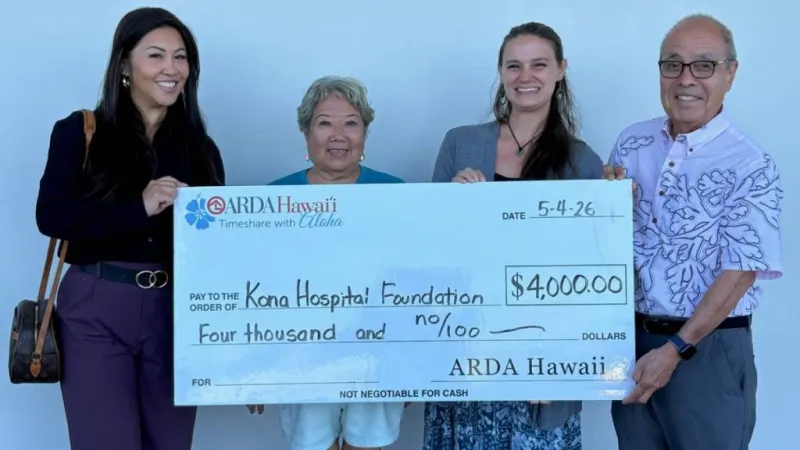 ARDA-Hawai'i donates $4K to support Kona Hospital Foundation efforts