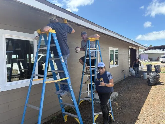 Rotary Club members help complete Habitat home in Lahaina