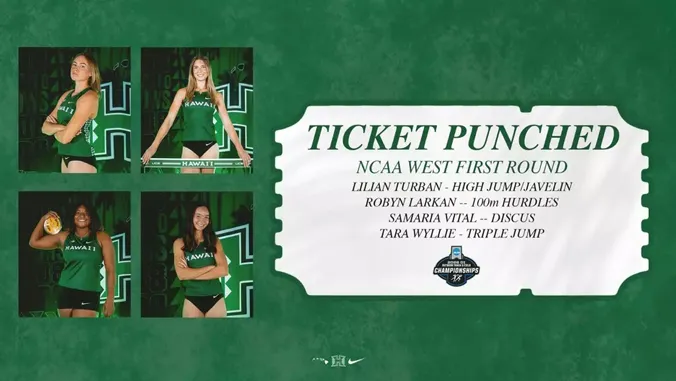 Four Rainbow Wahine track and field athletes earn NCAA First Round bids