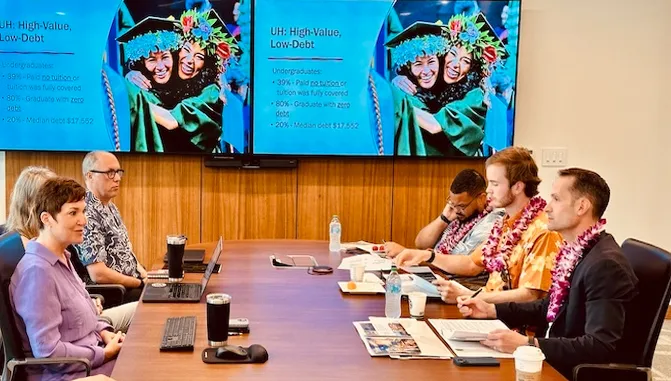 U.S. Department of Education leader meets UH leadership, visits research facilities