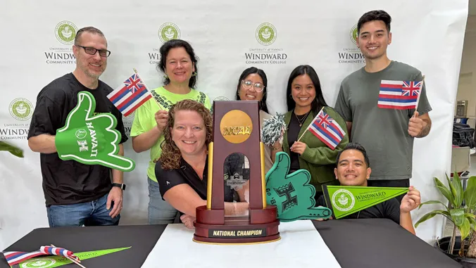 NCAA championship trophy tour celebrates volleyball title across UH campuses