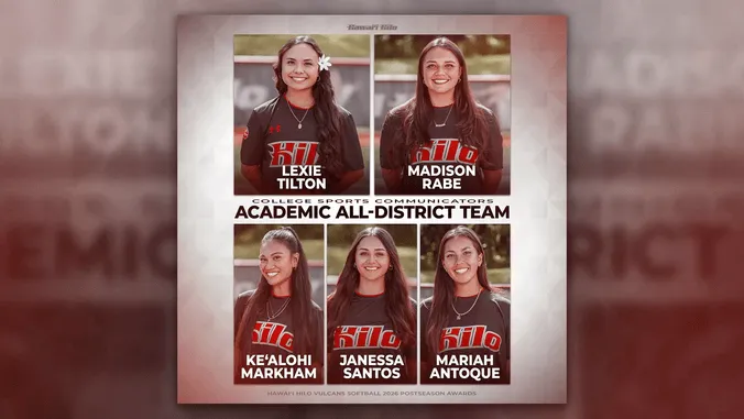 5 UH Hilo student athletes earn Academic All-District honors