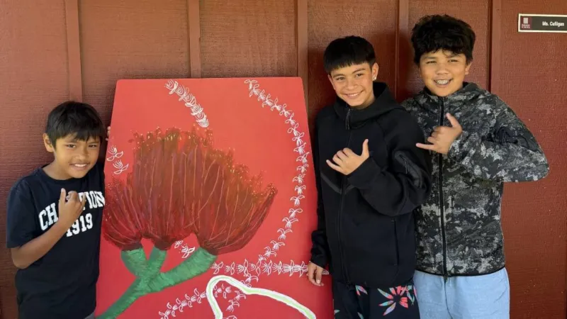 Kings' Shops supports students in their artistic exploration of Hawaiian Islands