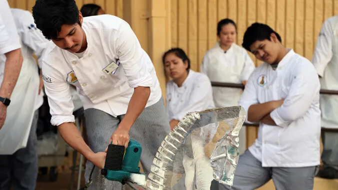 Image of the Week: Chainsaw ice