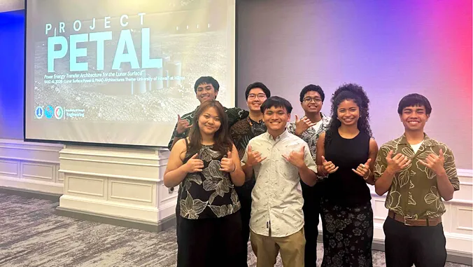 Students make space history with moon power grid