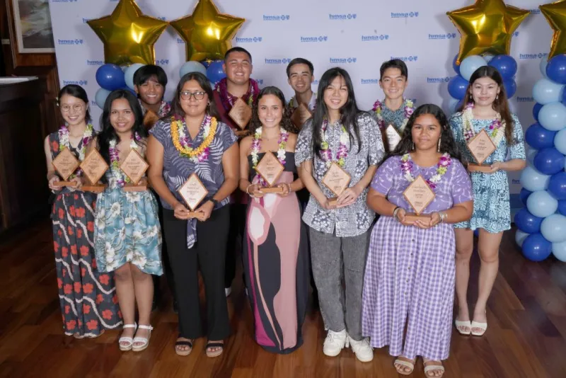 Hawaii Medical Service Association awards $75K in scholarships to 15 high school seniors from throughout islands