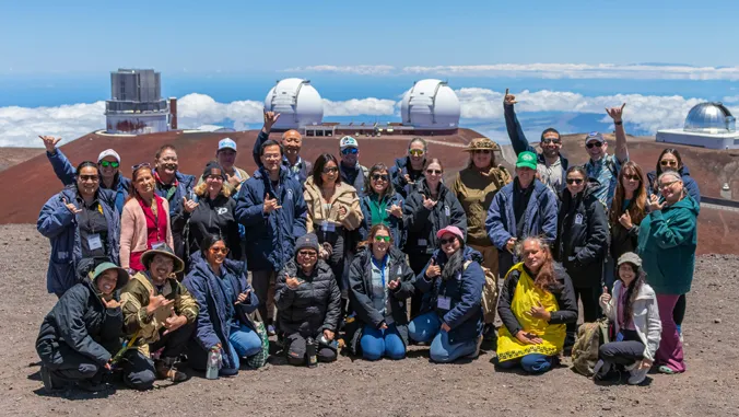Hawaii teachers train with UH astronomers, explore Maunakea