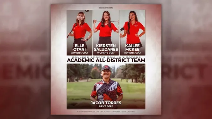 4 UH Hilo golfers earn academic all-district honors