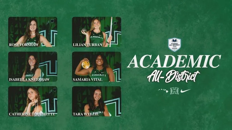 Six Rainbow Wahine Honored with CSC Academic All-District Selection