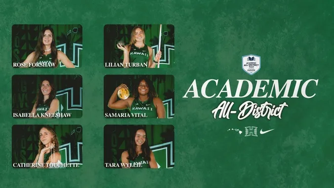 6 UH Mnoa track and field athletes earn academic all-district honors