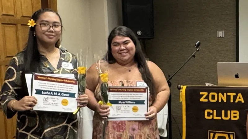 Two UH Hilo nursing students awarded Zonta scholarships