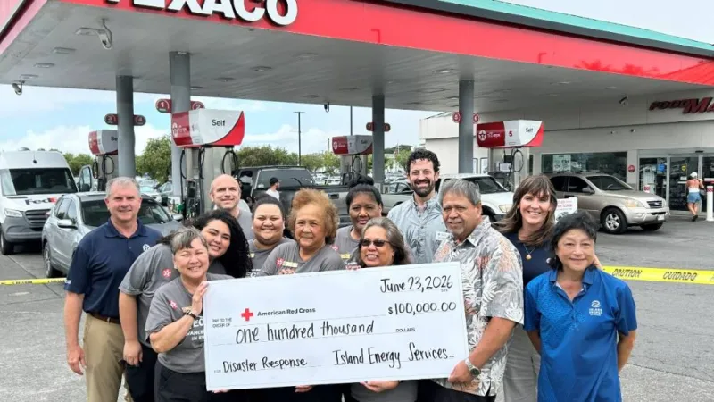Island Energy Services raises $100K for American Red Cross Hawai'i Chapter