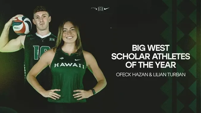 UH Mnoa's Turban, Hazan named Big West Scholar-Athletes of the Year