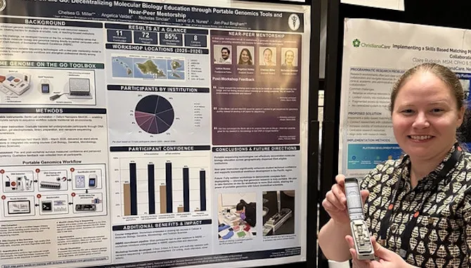 National genomics education award recognizes UH graduate student