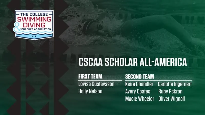 Eight Swimmers/Divers Earn CSCAA Individual Scholar All-America Awards