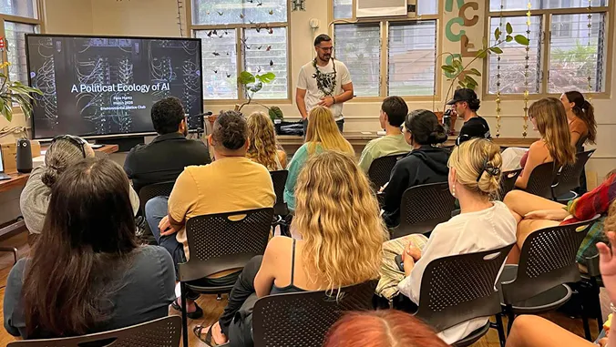 Felix Mantz honored with newly named Mary Tiles Sustainability Teaching Award