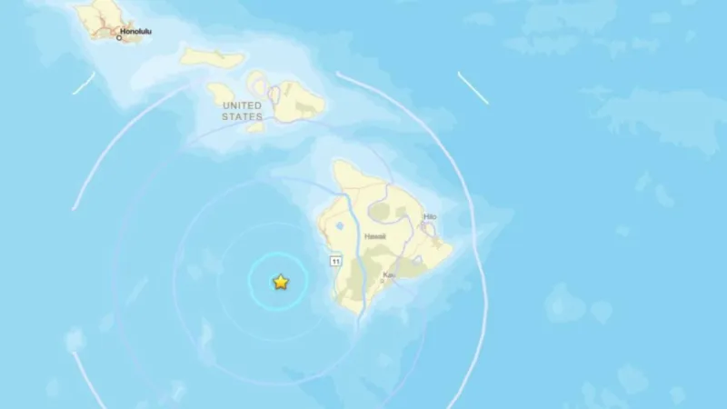 Did you feel it? Magnitude-4.5 quake strikes off west coast of Big Island
