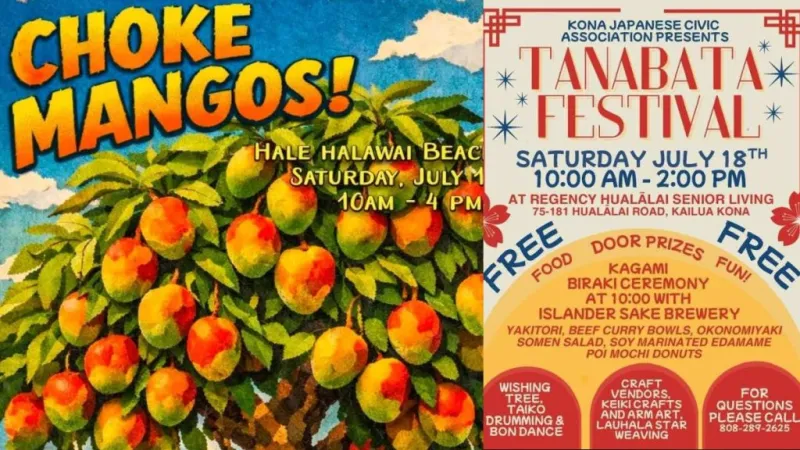 17th annual Big Island Mango Festival, Tanabata Festival offer day packed with fun in Kona