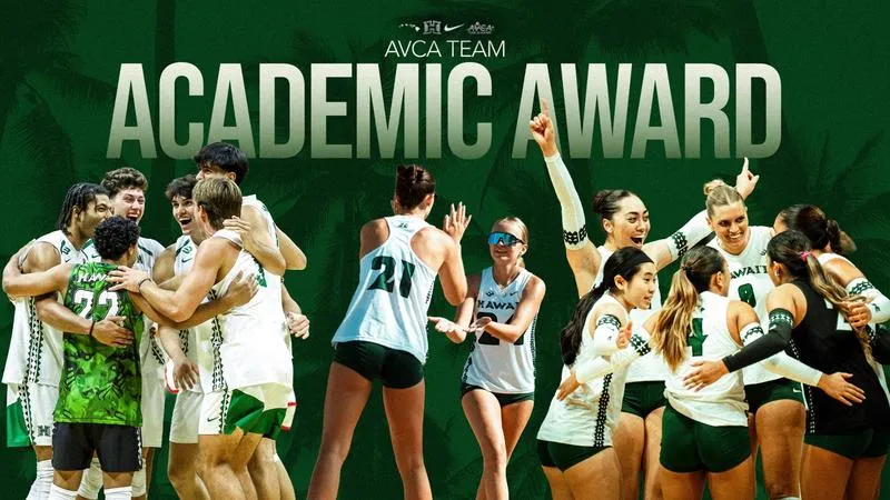 All Three Hawai'i Volleyball Programs Earn AVCA Team Academic Awards