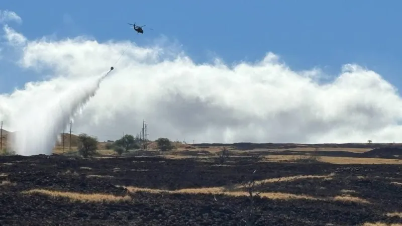 Kawaihae Road Fire Sunday update #3: Blaze under control; roads reopened