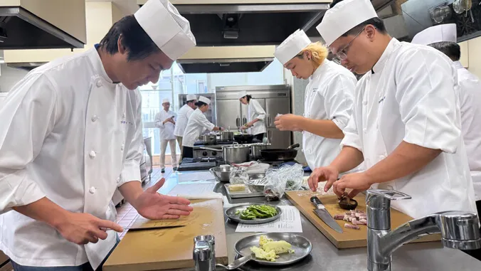 Kapiolani CC students cook up connections in Japan