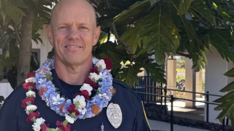 Det. John Kari with Hawaii Police Department honored for exceptional work during child exploitation case