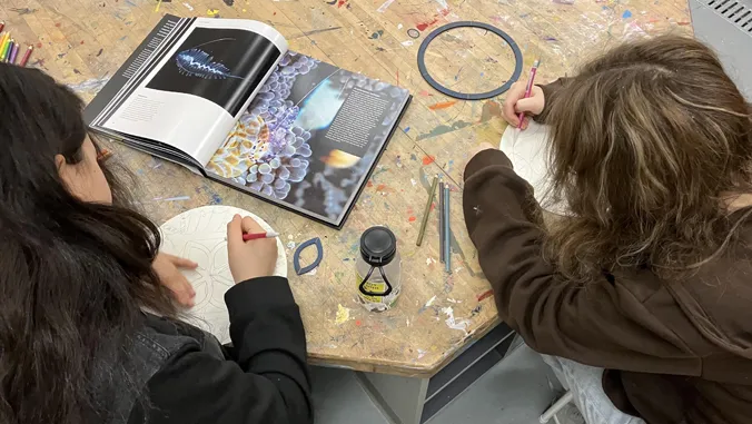 Exhibit showcases community plankton art for World Oceans Day