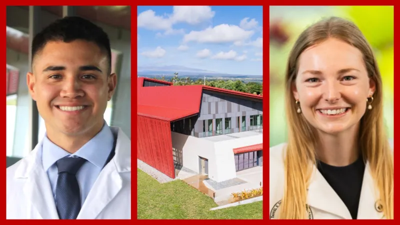 Two UH Hilo pharmacy students each receive Kahele Student Leader of the Year award