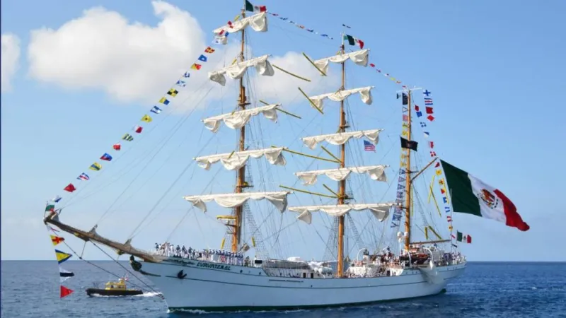 Iconic Mexico Navy training ship's historic visit to Honolulu marks its return to international waters