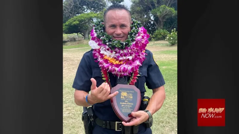 Ka officer honored after apprehending wanted man following foot pursuit