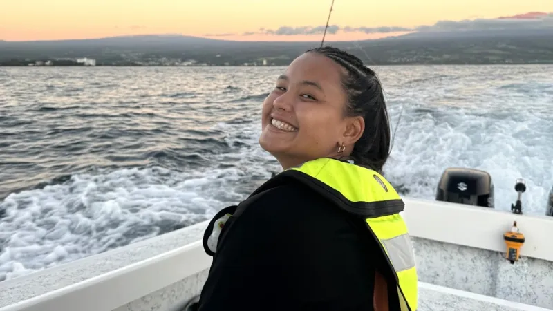 UH Hilo grad student wins top conservation award for presentation on her fish and whale research