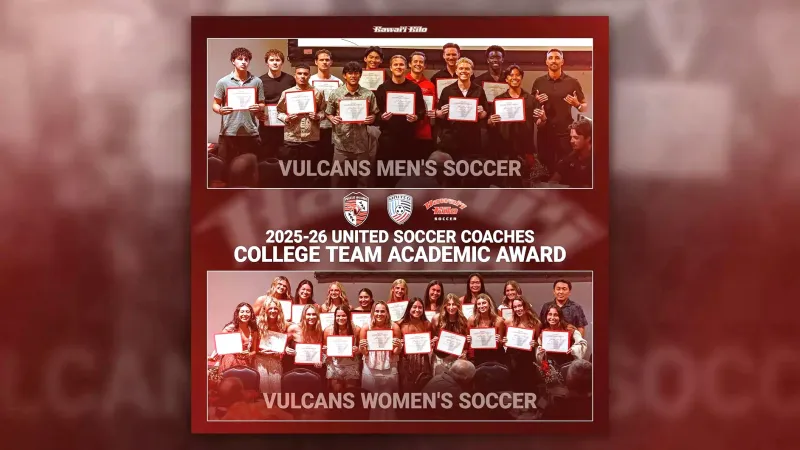 UH Hilo men's and women's soccer teams earn national academic awards