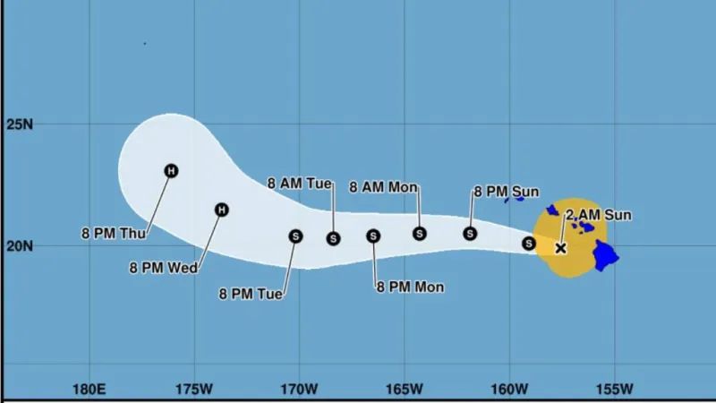 Lala downgraded to tropical storm, but damaging winds, heavy rain continue as it passes Big Island
