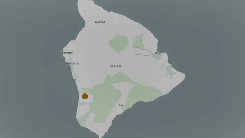 Magnitude 4.1 earthquake shakes Big island near Hnaunau-Npopoo