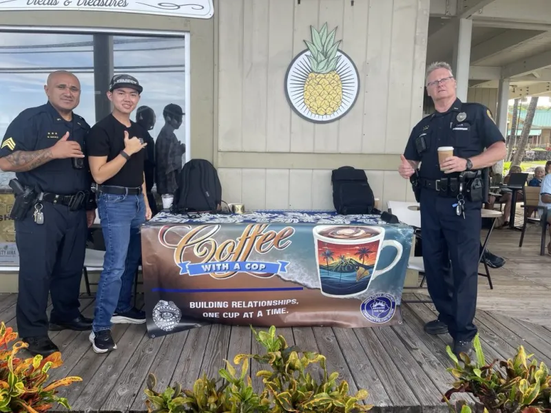 Update: Two West Hawaii Coffee with a Cop events to be rescheduled at a later date