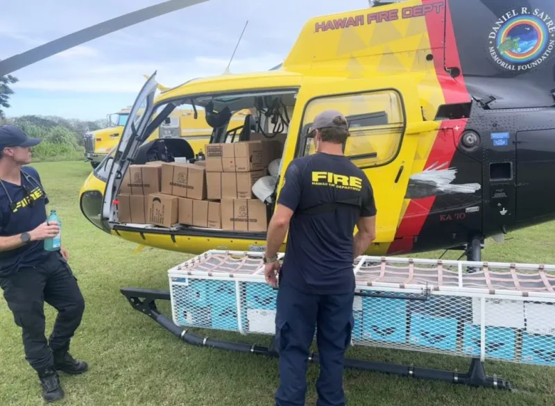 Convoy of Lala relief supplies delivered to hard hit Ka District