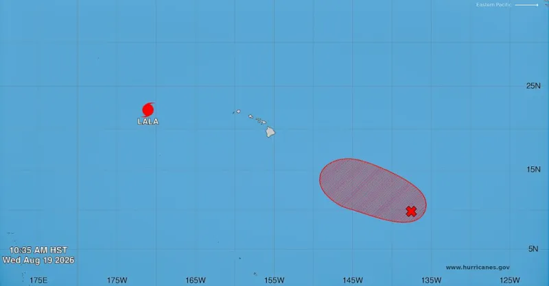 Tropical disturbance heading into Central Pacific; Hawaiian Islands told to monitor the system