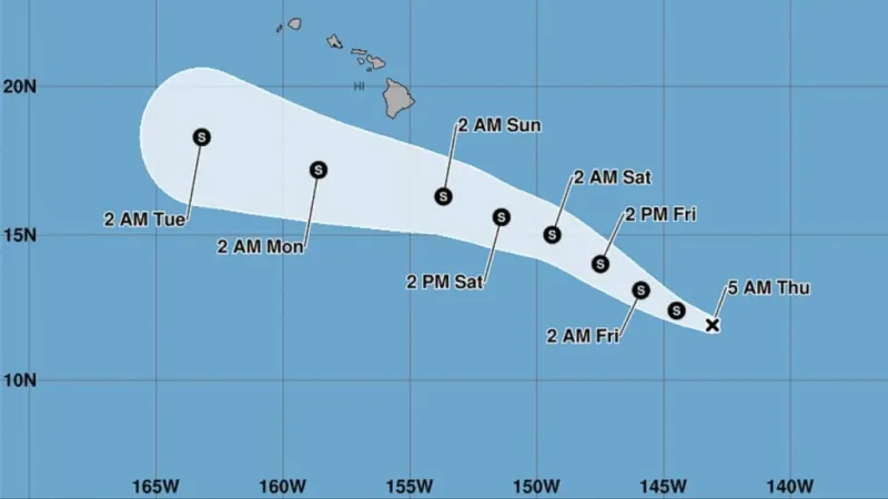 Big Island needs to brace for another tropical storm; heavy rainfall forecast to begin Saturday night