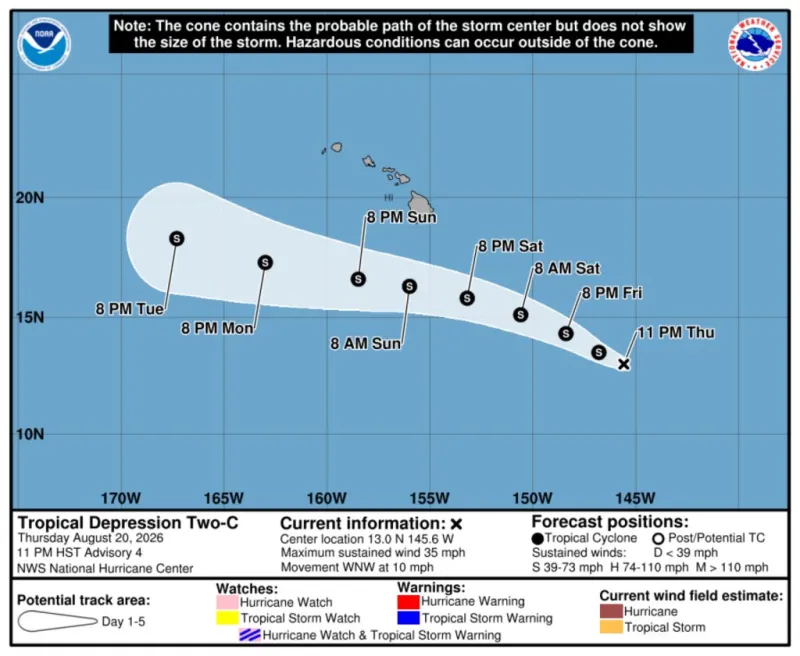 Hawai'i County monitoring new tropical cyclone approaching state