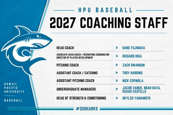 HPU Baseball Announces 2027 Coaching Staff