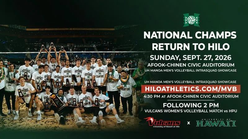 NCAA Champions Heads to Hawai'i Island for "A Night of Champions" Showcase