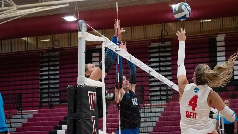 Volleyball Downs No. 15 Simon Fraser in Tourney Opener