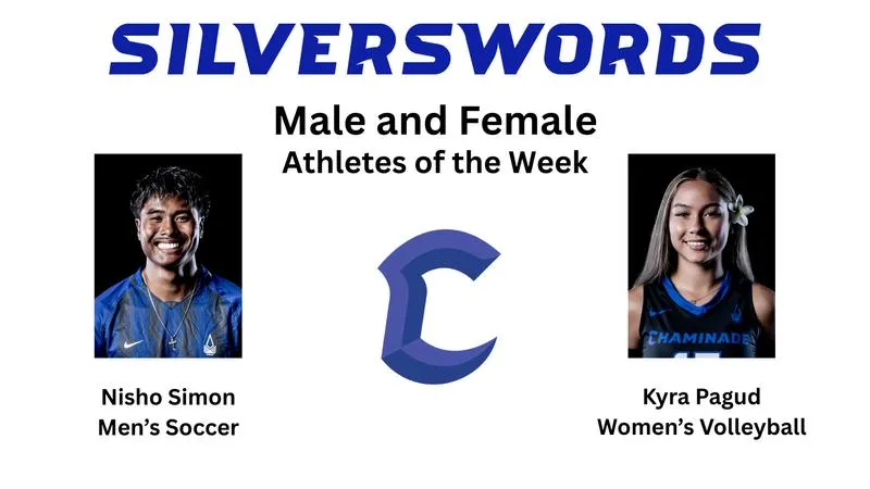 Simon, Pagud Named Silversword Athletes of the Week