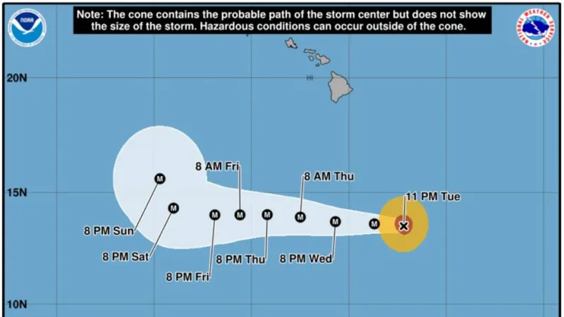 Categoary 4 Hurricane Lowell to generate strong swells for Big Island beginning Wednesday, but not wind or rain