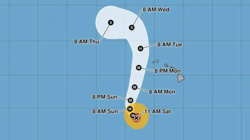 Lowell expected to turn toward west-northwest by tonight; hurricane watch likely required later today for Kauai County