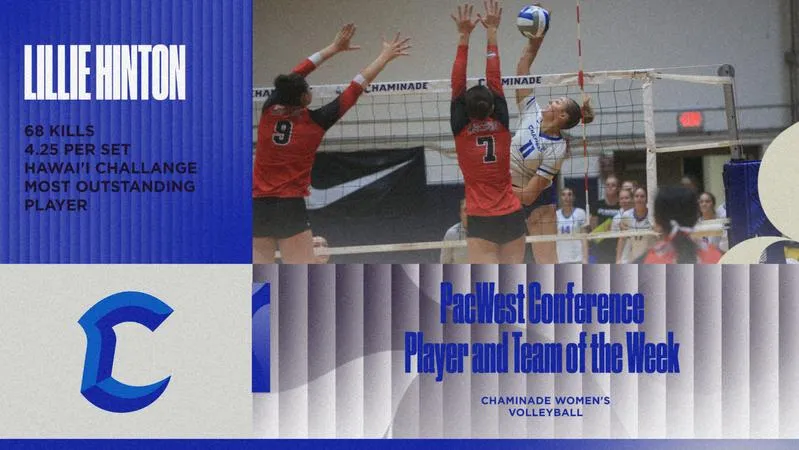 Volleyball Receives PacWest Weekly Honors