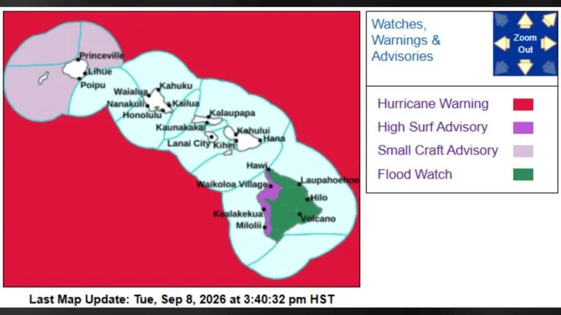 Big Island western shores now under high surf advisory; flood watch extended
